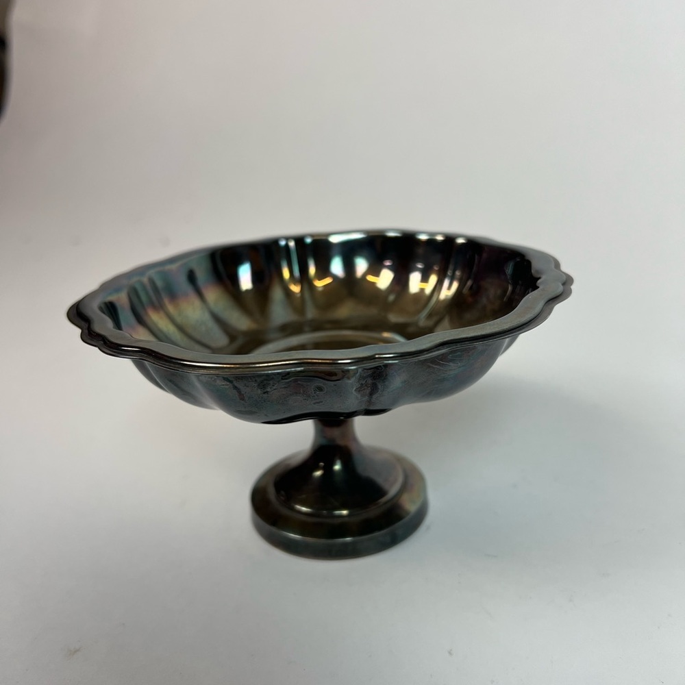 Vintage WM A Rogers Silver pedestal dish